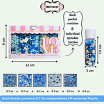 Thumbnail for confect boys baby shower sprinkles baby blue sprinkles for cake cupcake decorating pack of 5 baby shower 27