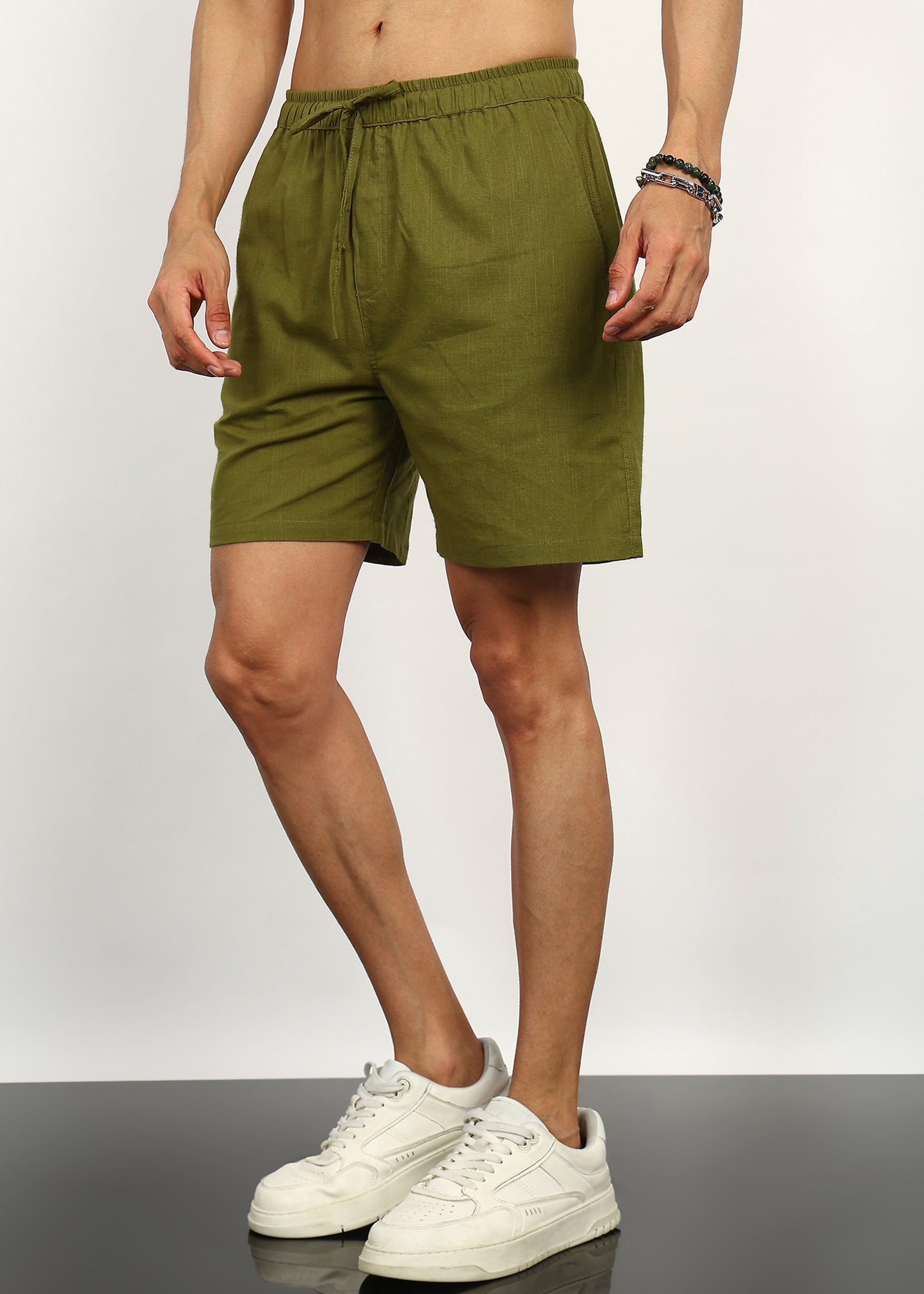 Fabmade Olive Ease Shorts - Distacart
