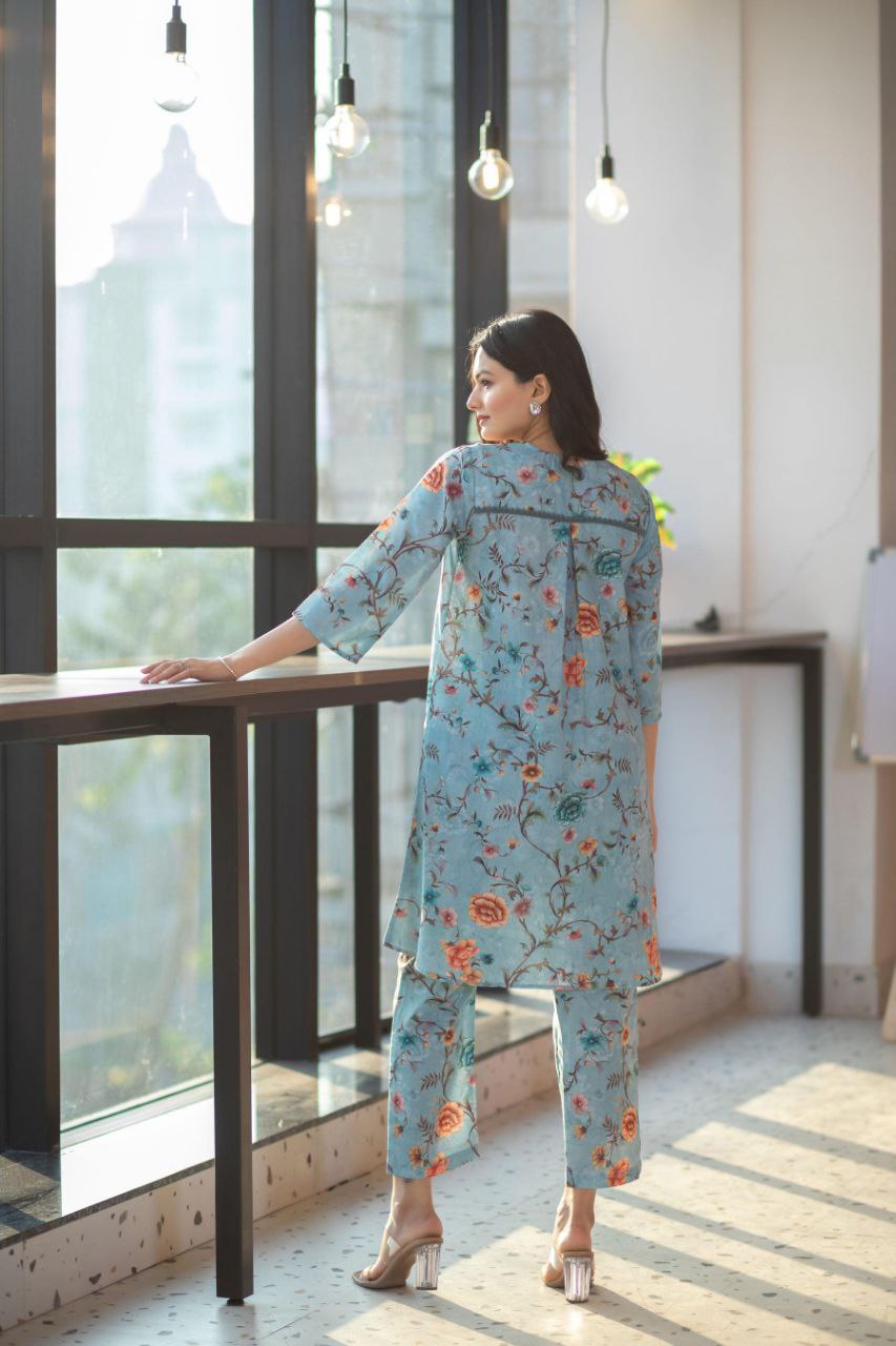 NOZ2TOZ Women's Rayon Floral Printed Co-ords Set - Distacart