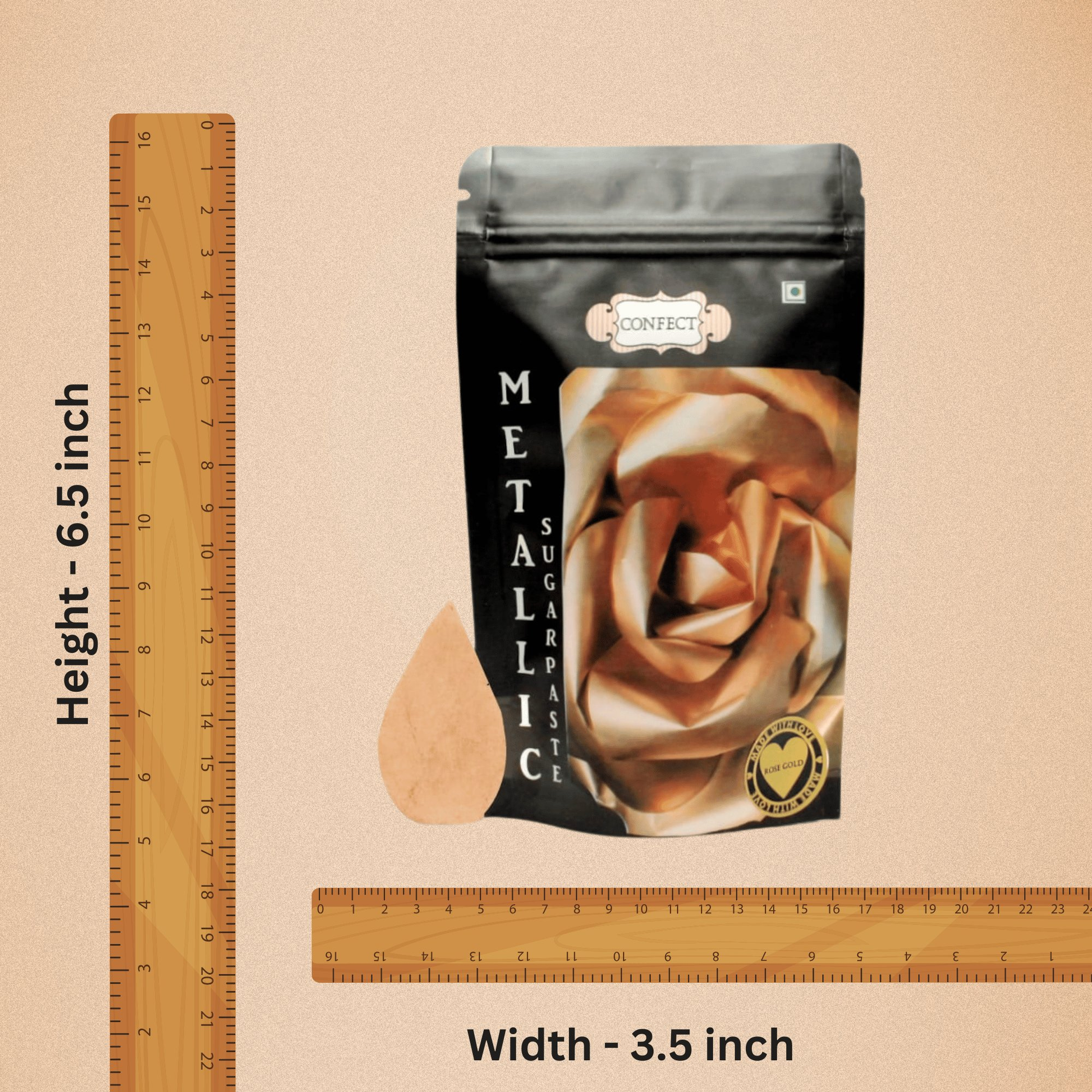 confect rose gold sugar paste br b 900 gms b