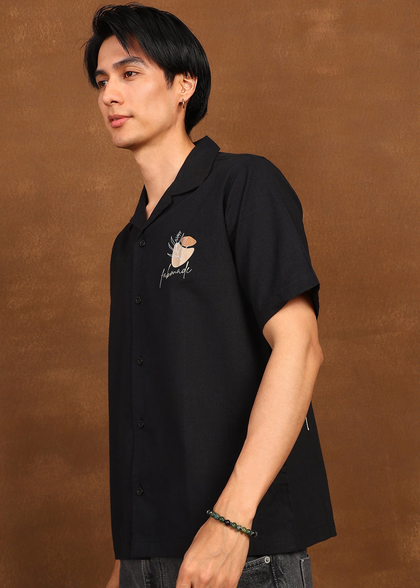 Fabmade Noir Emblem Shirt - Distacart