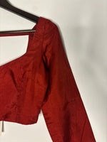Thumbnail for trueBrowns Red Silk Blouse