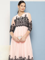 Thumbnail for Ahalyaa Ethnic Motifs Printed Midi Empire Dress - Distacart