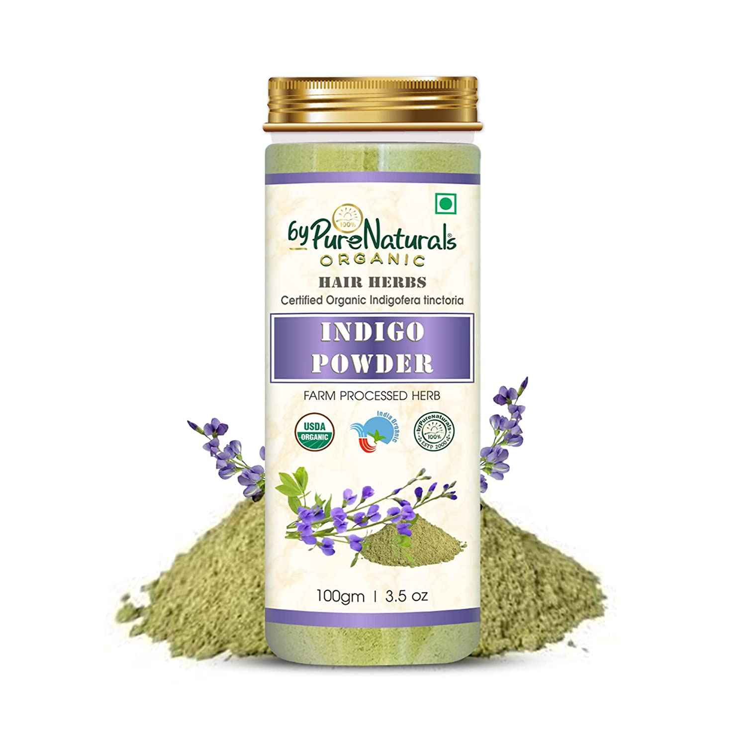 byPureNaturals Organic Indigo Powder - Dista
