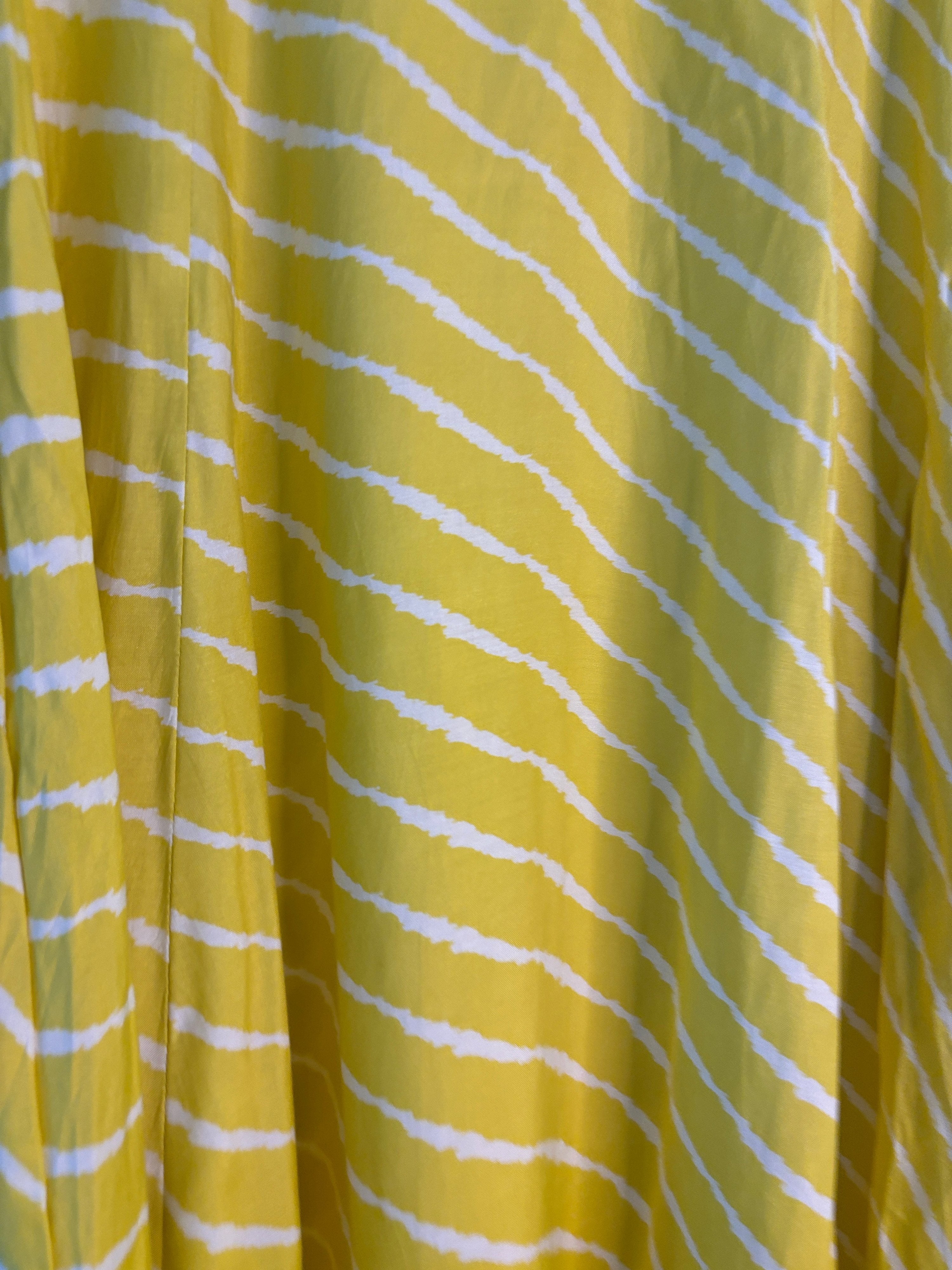 trueBrowns Lime Lehariya Kurta - Distacart