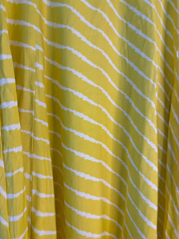 trueBrowns Lime Lehariya Kurta