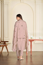 Thumbnail for BulBul Prachi Silk Beige Kurta Set with Dupatta