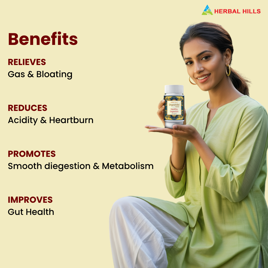 Herbal Hills Ayurveda Digeshills Tablets - Distacart