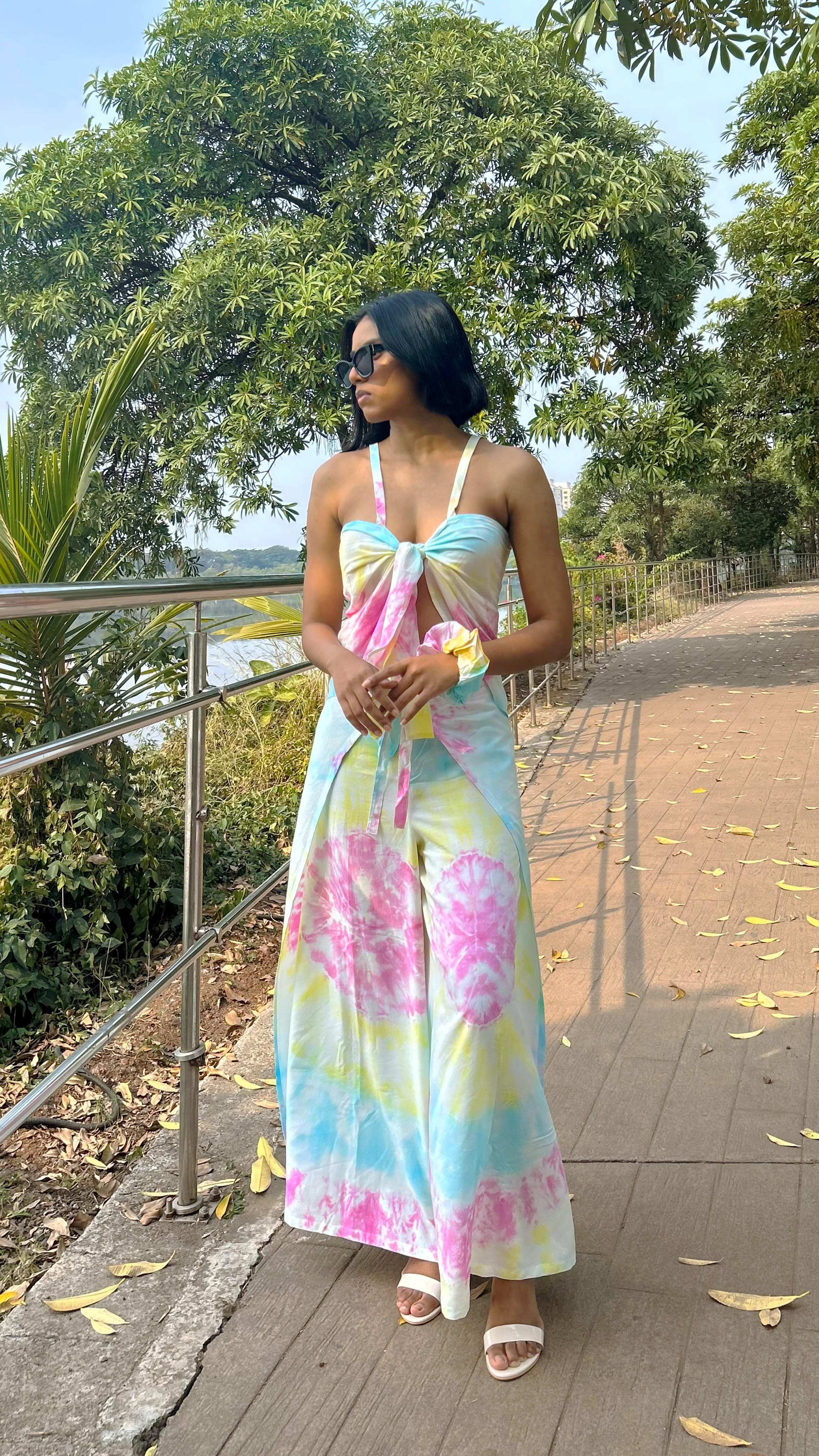 Noroke Toop Modal Pink Magic Pants With Top - Distacart