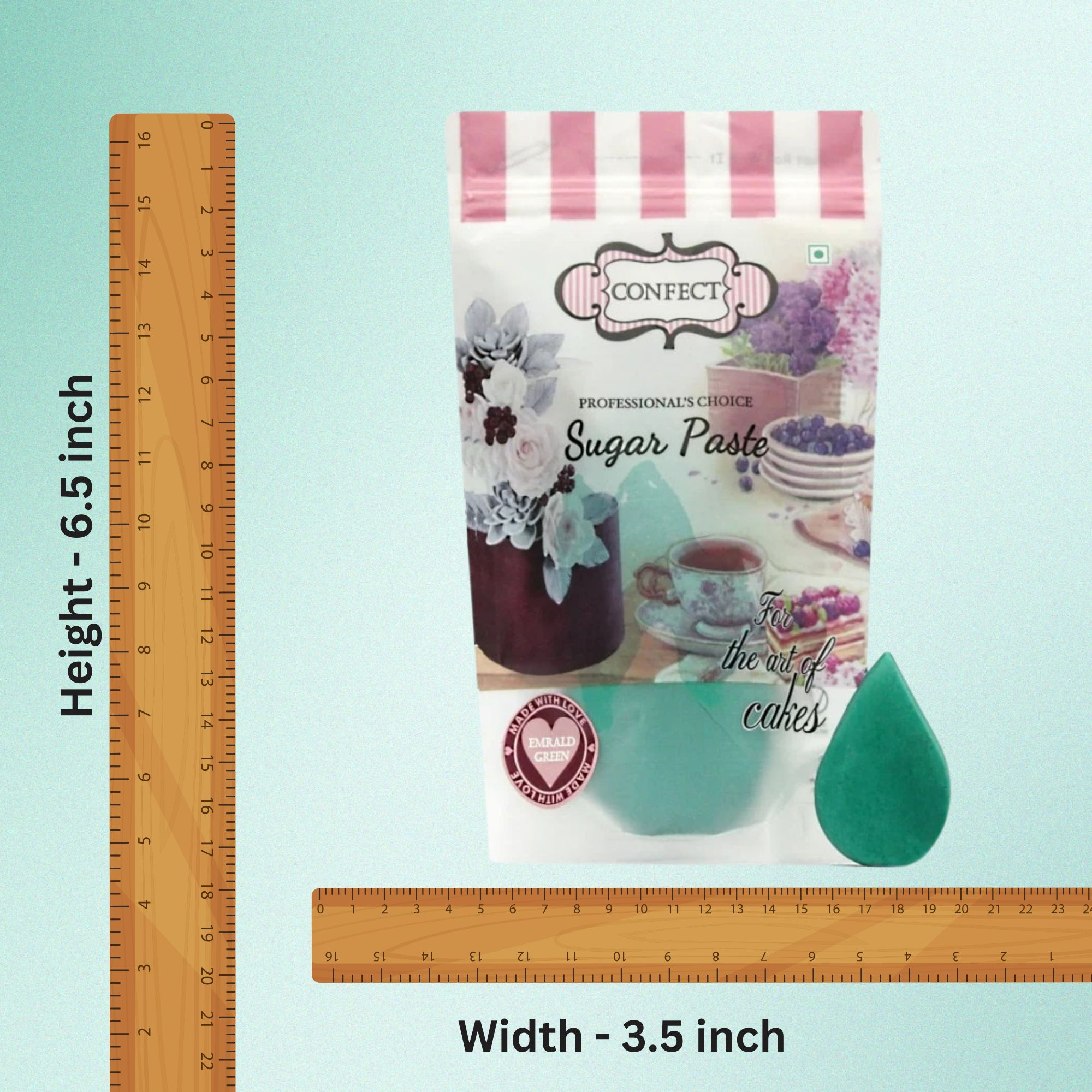 emerald green fondant edible sugarpaste 1kg