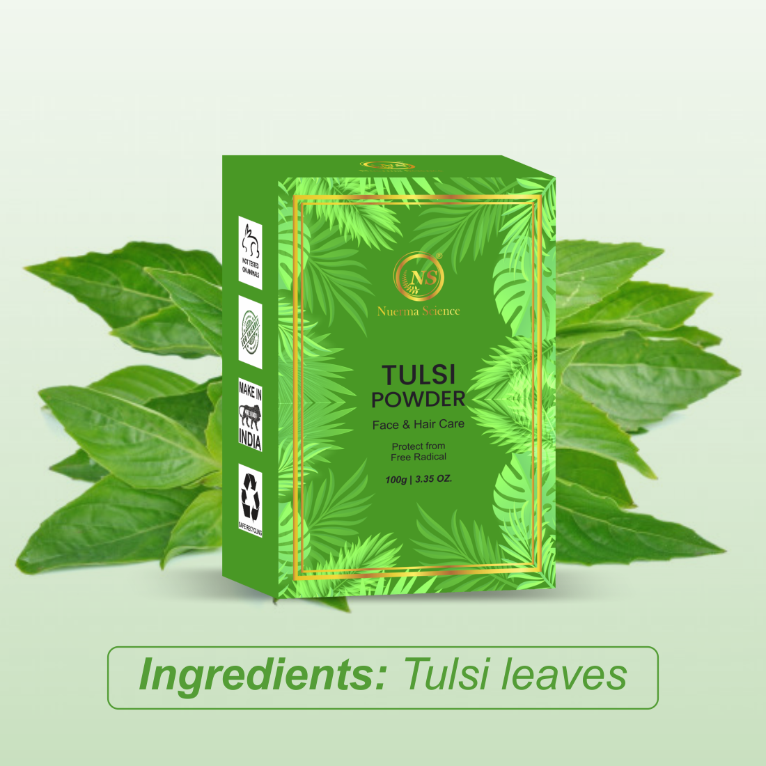 Nuerma Science Tulsi Natural Powder For Face & Hair Care - Distacart