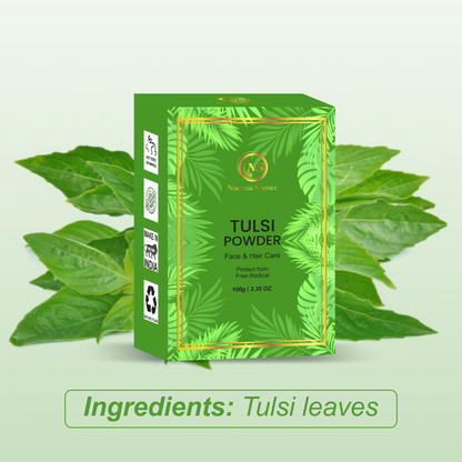 Nuerma Science Tulsi Natural Powder For Face & Hair Care - Distacart