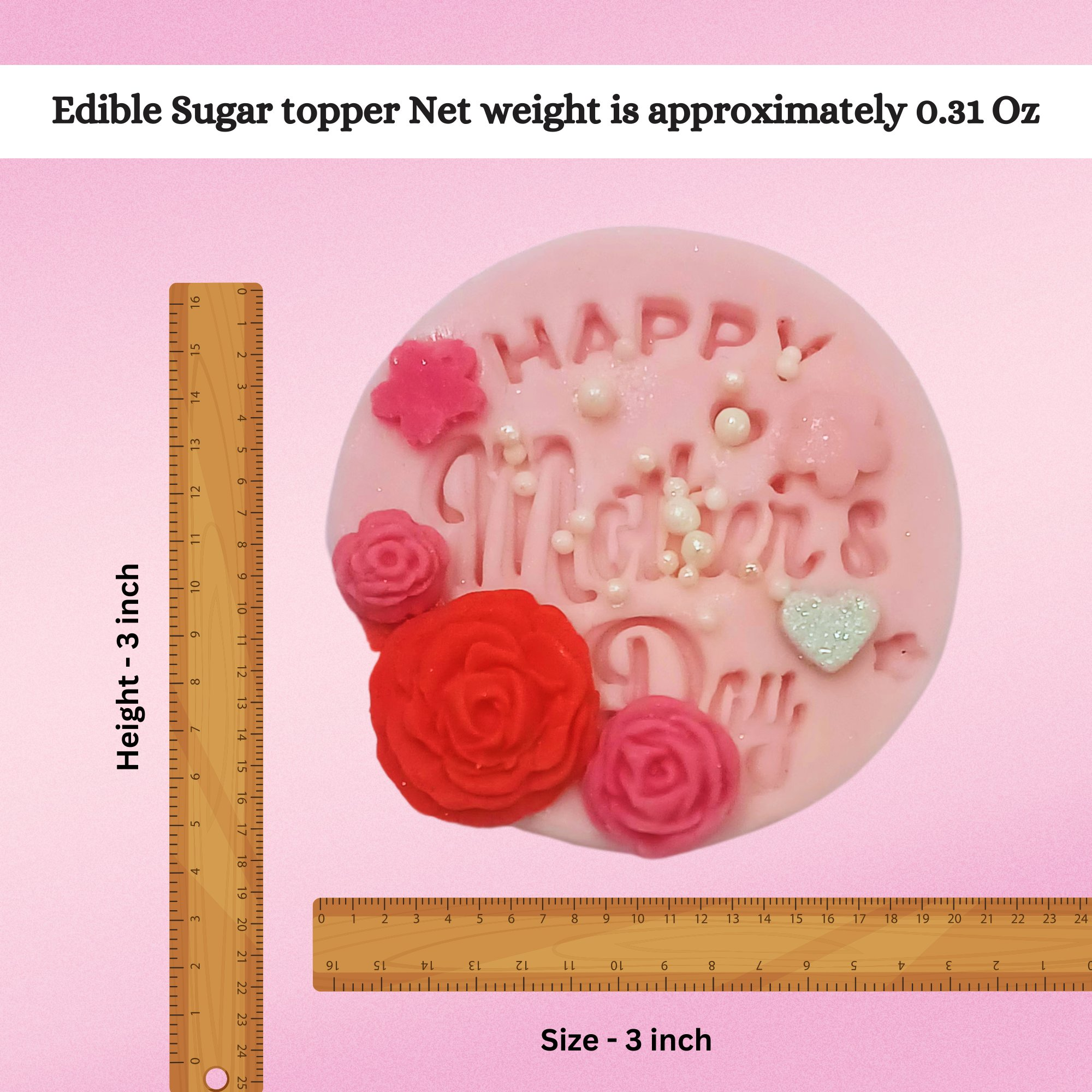 confect mothers day toppers for cakes cupcakes cake decorations supplies 100gms mday topper 05