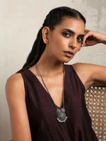 Thumbnail for trueBrowns Silver Tone Pearl Drop Pendant Chain - Distacart