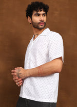 Thumbnail for Fabmade Micro Print Short Sleeve Shirt - Distacart