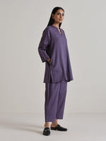 Thumbnail for trueBrowns Plum Purple Relaxed Fit Co-Ord Set - Distacart