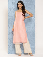 Thumbnail for Ahalyaa Polka Dot Printed Organza Kurta - Distacart