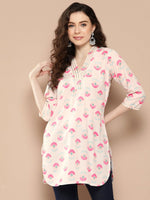 Thumbnail for Ahalyaa Floral Printed Tunic - Distacart
