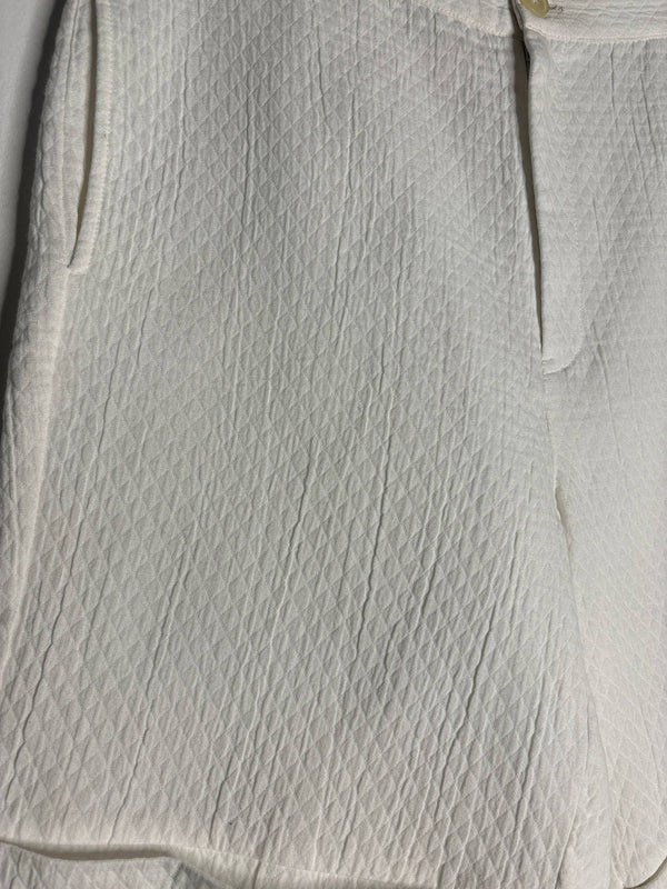 trueBrowns White Cotton Shorts