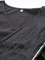 Thumbnail for Ahalyaa Abstract Print Layered Crepe Ethnic Dress - Distacart
