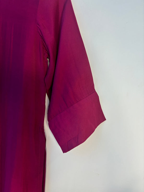trueBrowns Pink Muslin Long Kurta
