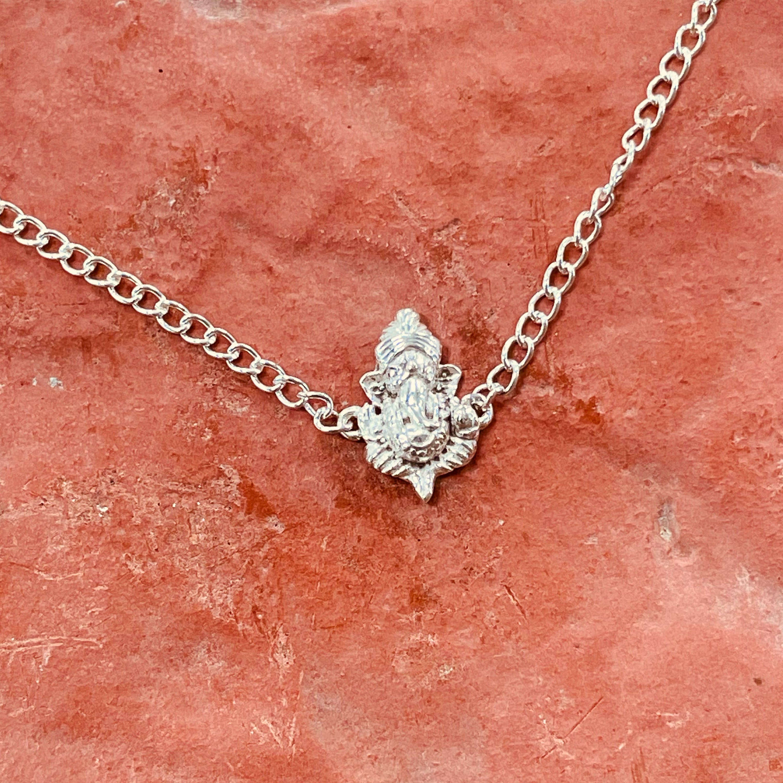 trueBrowns 925 Sterling Silver Lord Ganesh Idol Silver Chain Rakhi - Distacart