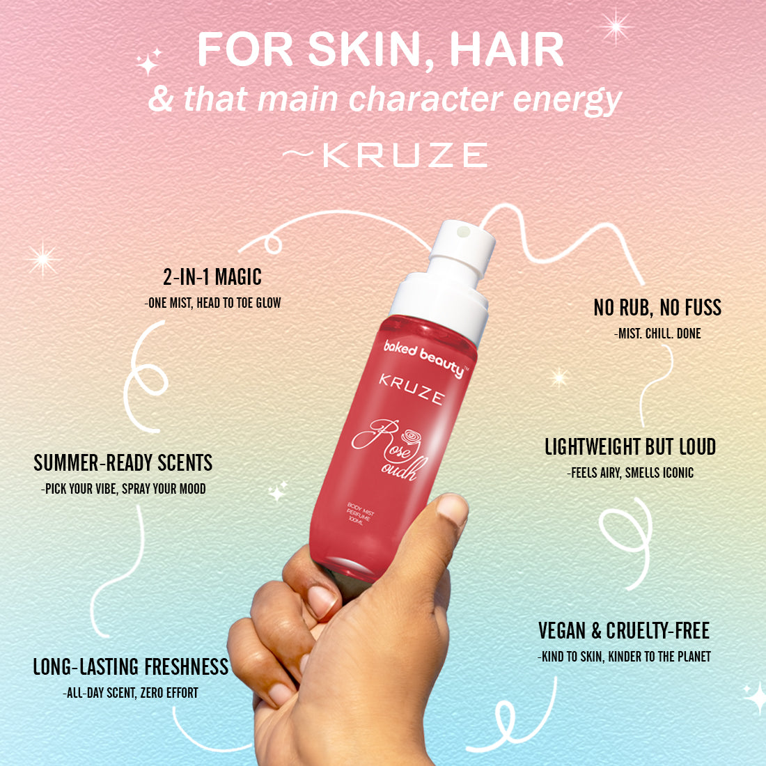 Baked Beauty Kruze Rose Oudh Body Mist