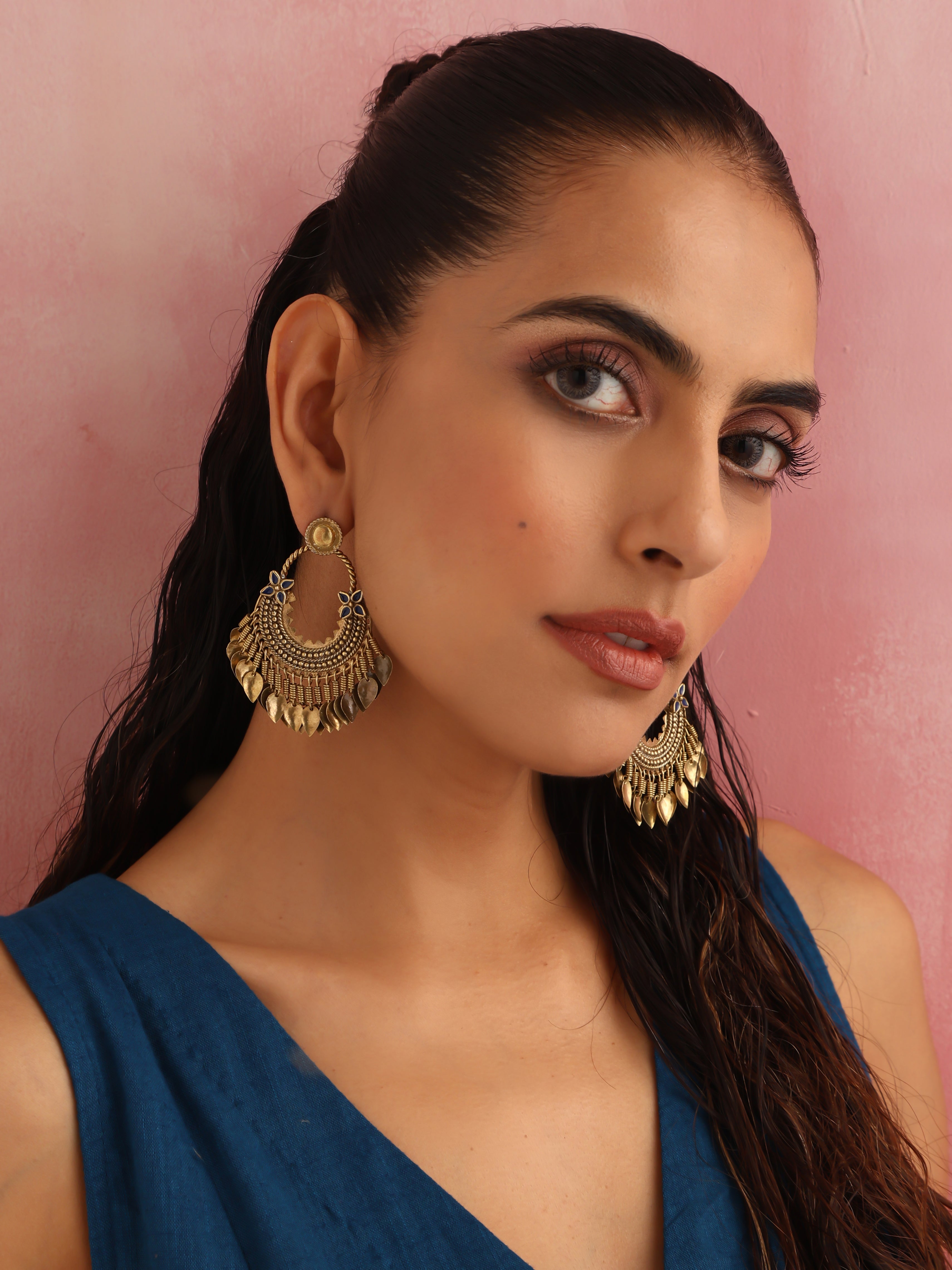 trueBrowns Brass Contemporary Tassel Earrings - Distacart