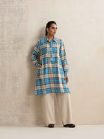 Thumbnail for trueBrowns Beige Check Winter Top