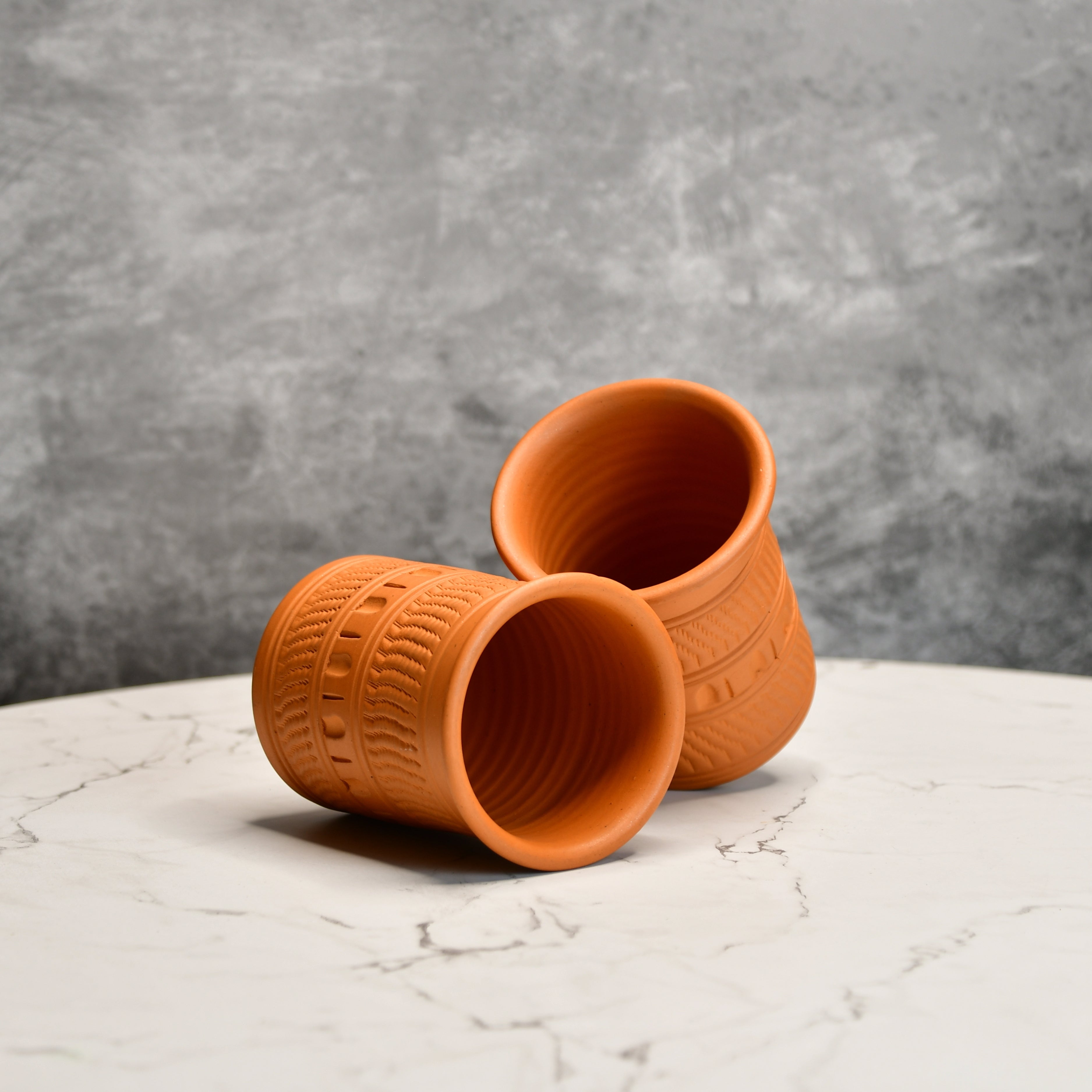 Sowpeace Premium Set of 2 Unglazed Terracotta tumbler