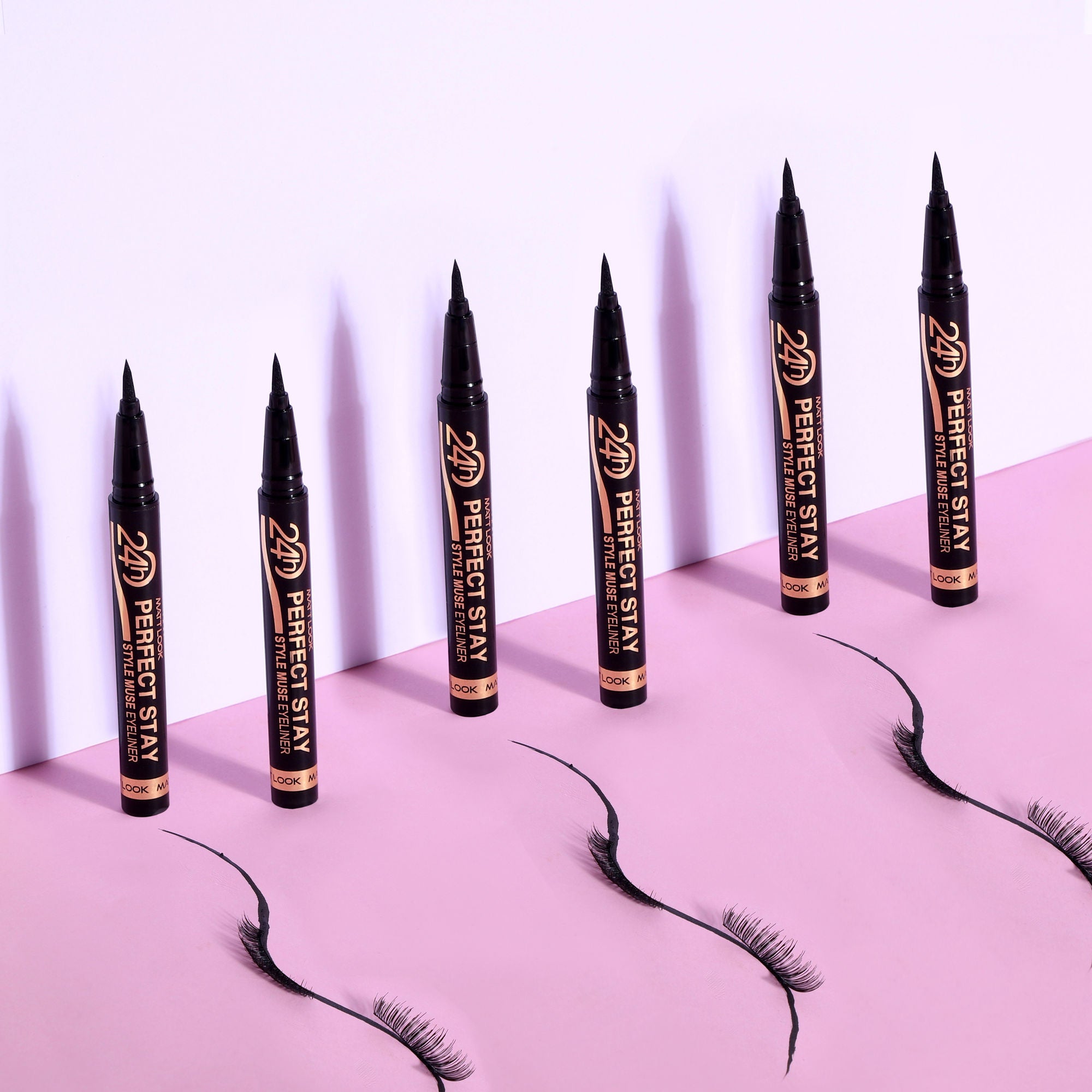 Matt Look Perfect Stay Style Muse Eyeliner 24 Hours - Jet Black - Distacart