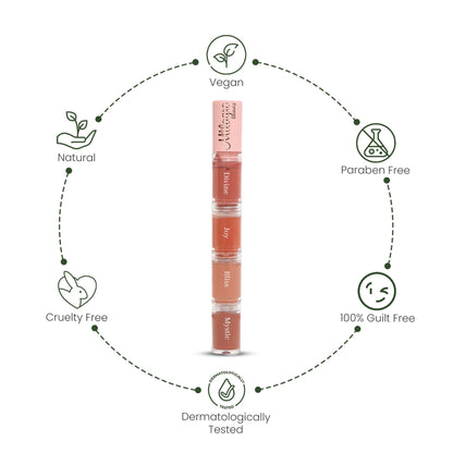 Milagro Beauty Quad Squad 4-in-1 Liquid Lipstick - Distacart