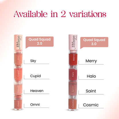 Milagro Beauty Quad Squad 4-in-1 Liquid Lipstick - Distacart
