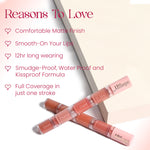 Thumbnail for Milagro Beauty Quad Squad 2.0 4-in-1 Matte Liquid Lipstick - Distacart