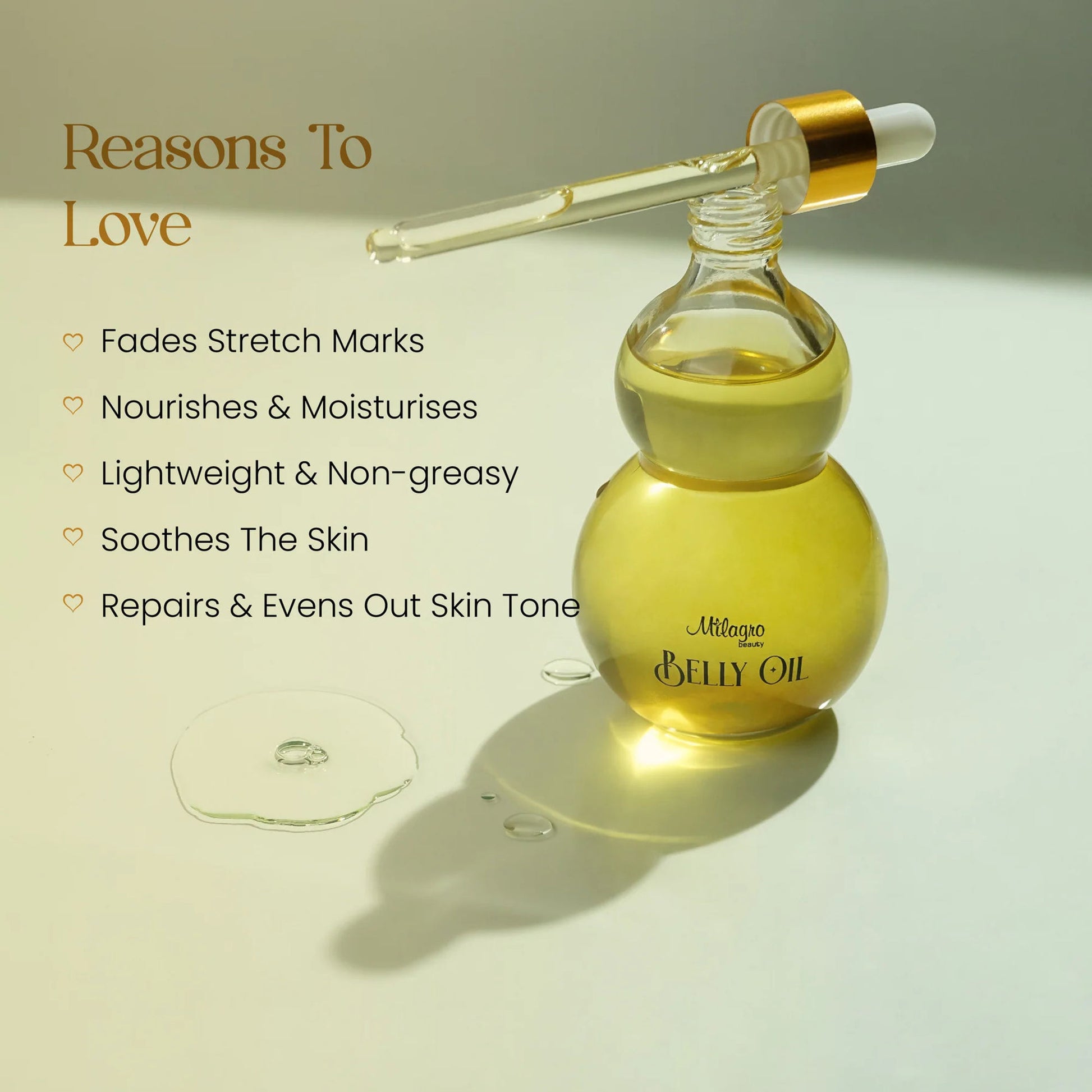 Milagro Beauty Belly Oil - Distacart