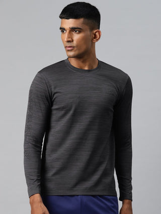 Alcis Men Typography Printed Dry Tech Slim Fit Sports T-shirt - Distacart