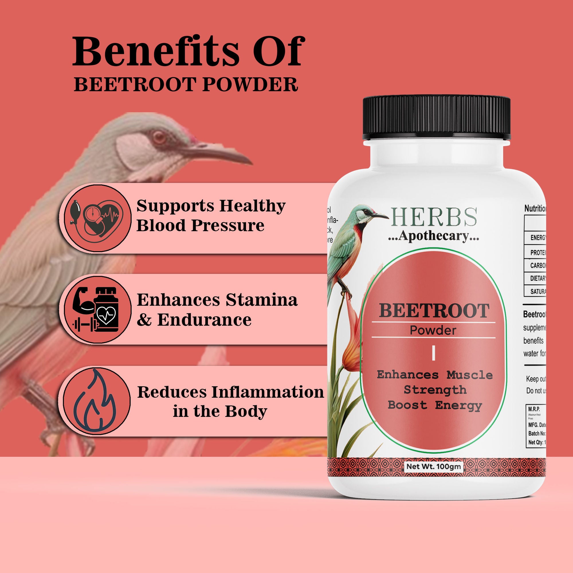 Zenvista Herbs Apothecary Beetroot Powder - Dista