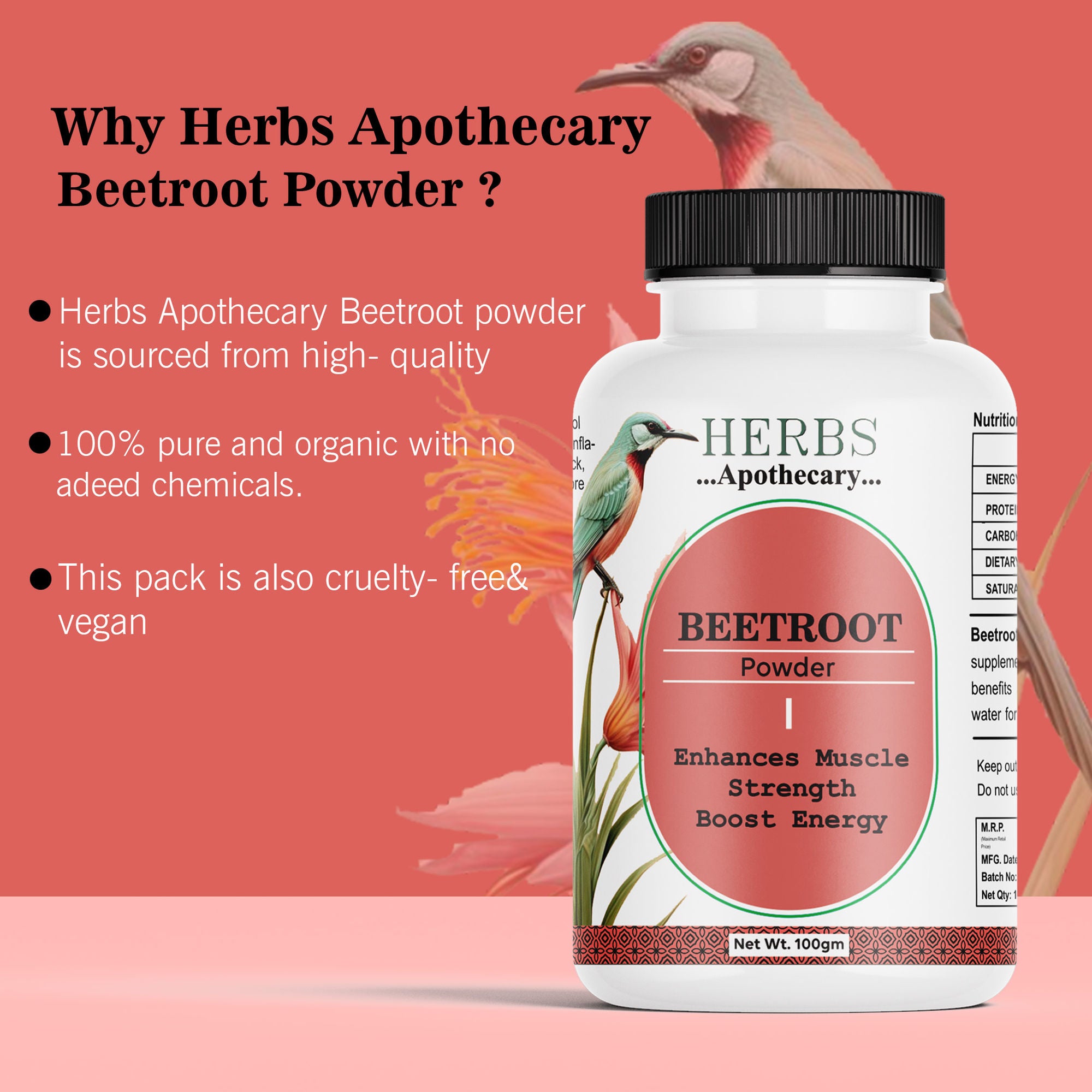 Zenvista Herbs Apothecary Beetroot Powder - Dista