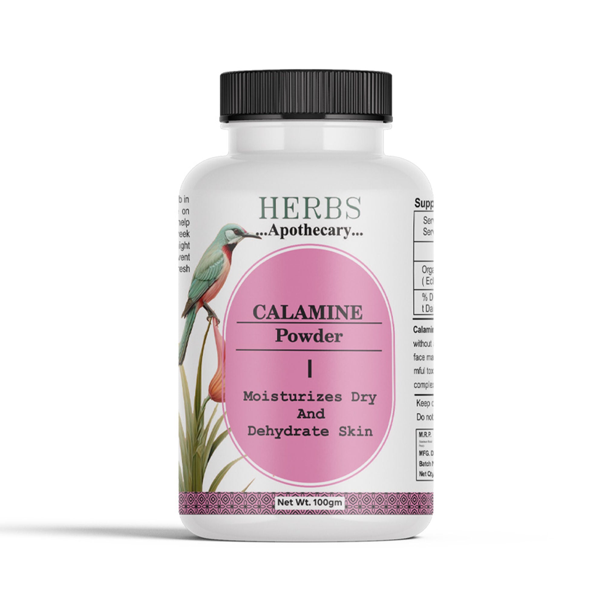 Zenvista Herbs Apothecary Calamine Powder for Moisturize Dry And Dehydrate Skin