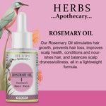 Thumbnail for Zenvista Herbs Apothecary Rosemary Oil For Control Hair Fall - Dista