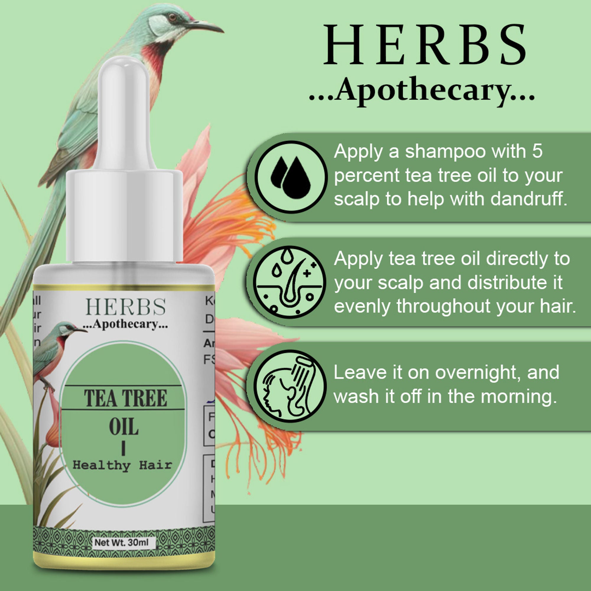Zenvista Herbs Apothecary Tea Tree Oil For Hair - Dista