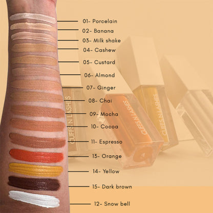 CUFFS N LASHES Cover It All Liquid Concealer - 08 Chai - Distacart