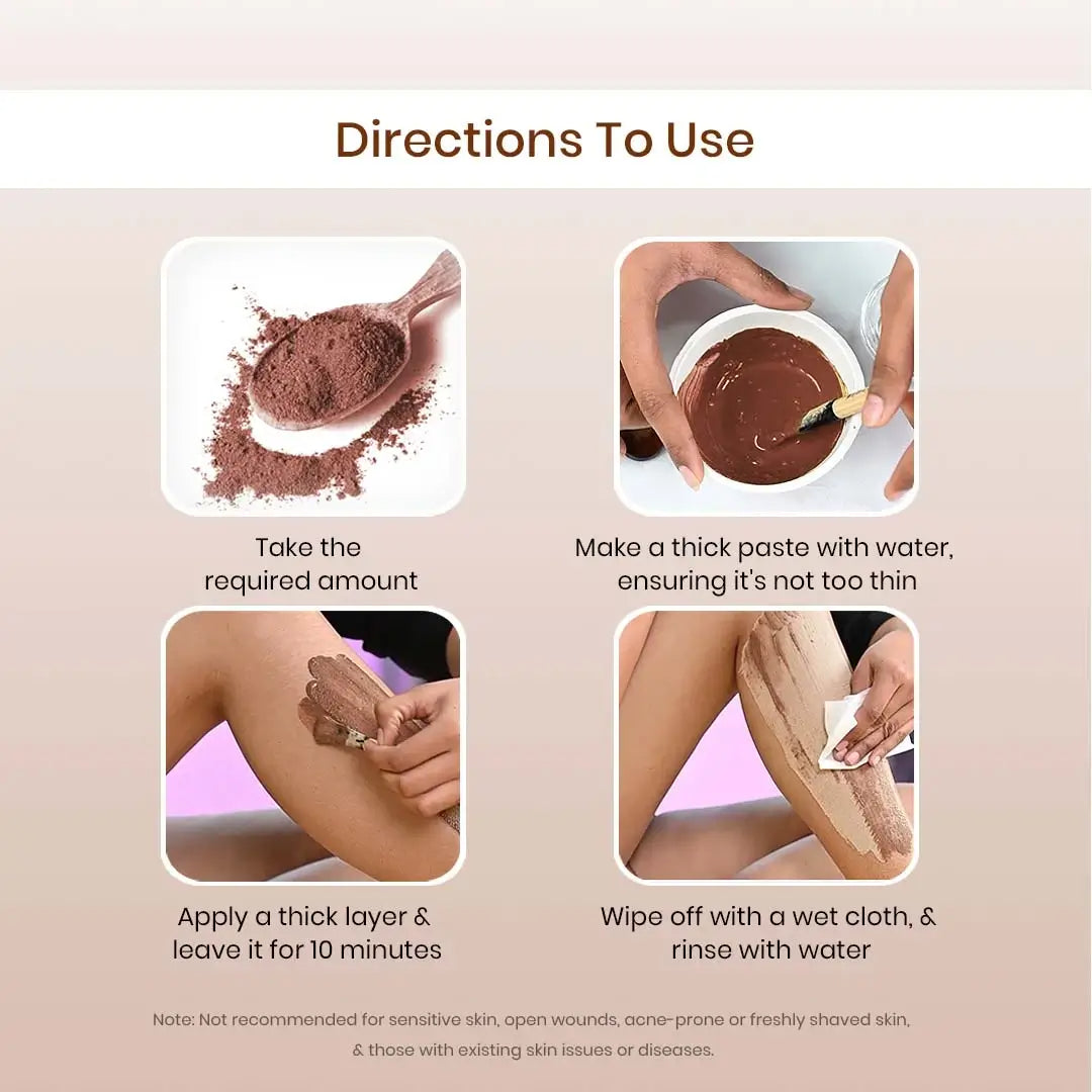 The Wellness Shop Chocolate Hair Removal Powder - Distacart
