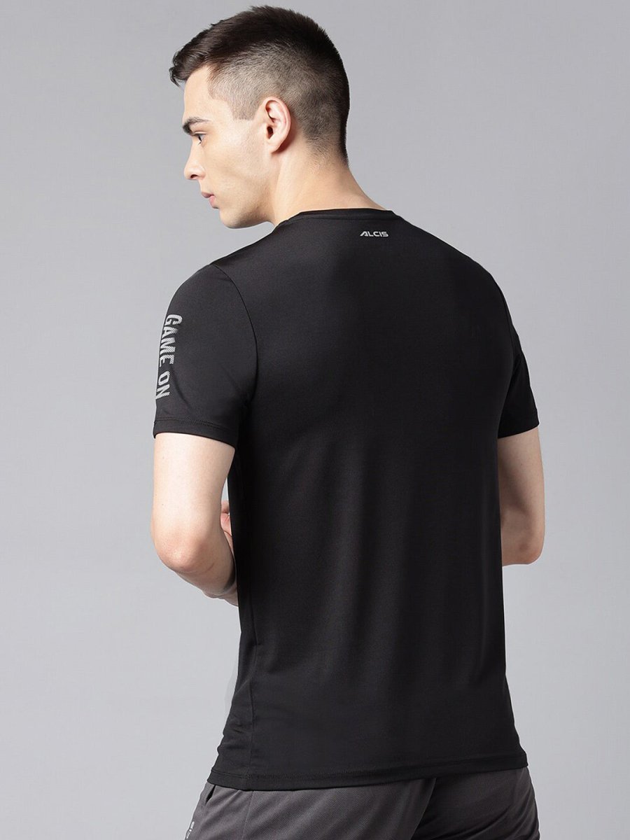 Alcis Typography Printed Dry Tech Slim Fit T-Shirt - Distacart