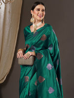 Thumbnail for Anouk Ethnic Motifs Zari Banarasi Saree - Distacart