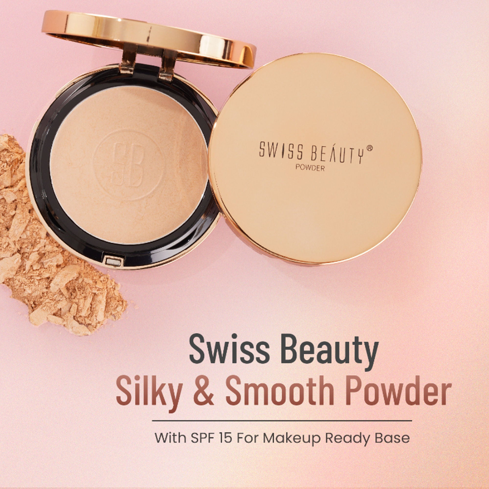 Swiss Beauty Silky & Smooth Oil Control Powder - 1 Nude Begie - Distacart