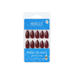Thumbnail for shills professional reusable press on nails almond spn618