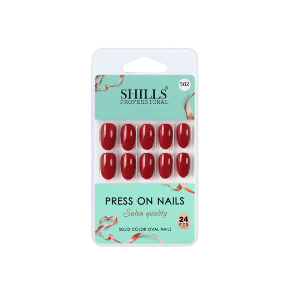 shills professional reusable press on nails oval spn502