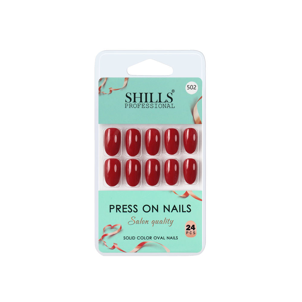 shills professional reusable press on nails oval spn502