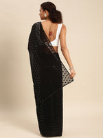 Thumbnail for kasee Embellished Sequinned Pure Georgette Saree - Distacart